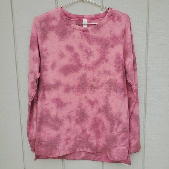 Ideology Womens Pink Tie Dye Sweater Long Sleeve Stretch Size XS Stretch Comfy - Picture 2 of 4